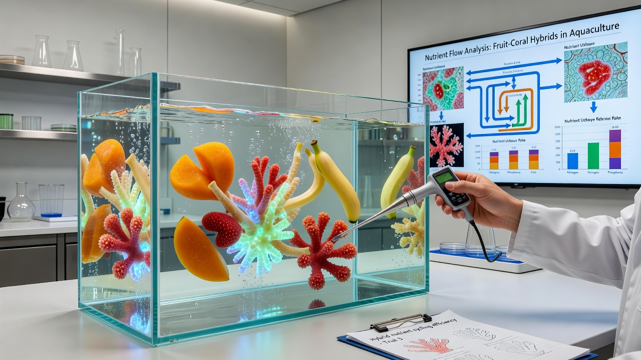Examining How Fruit-Coral Hybrids Alter Nutrient Flows in Small-Scale Aquaculture Setups