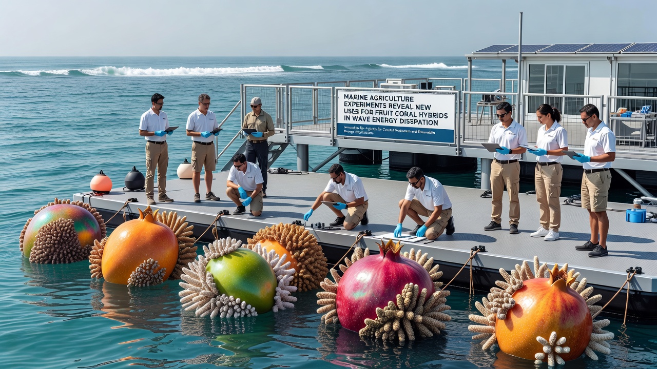 Marine Agriculture Experiments Reveal New Uses for Fruit Coral Hybrids in Wave Energy Dissipation